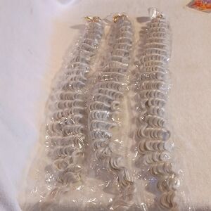 Gray Brading Synithetic Curly Hair Extensions 3/28 Inch Crochet Braid